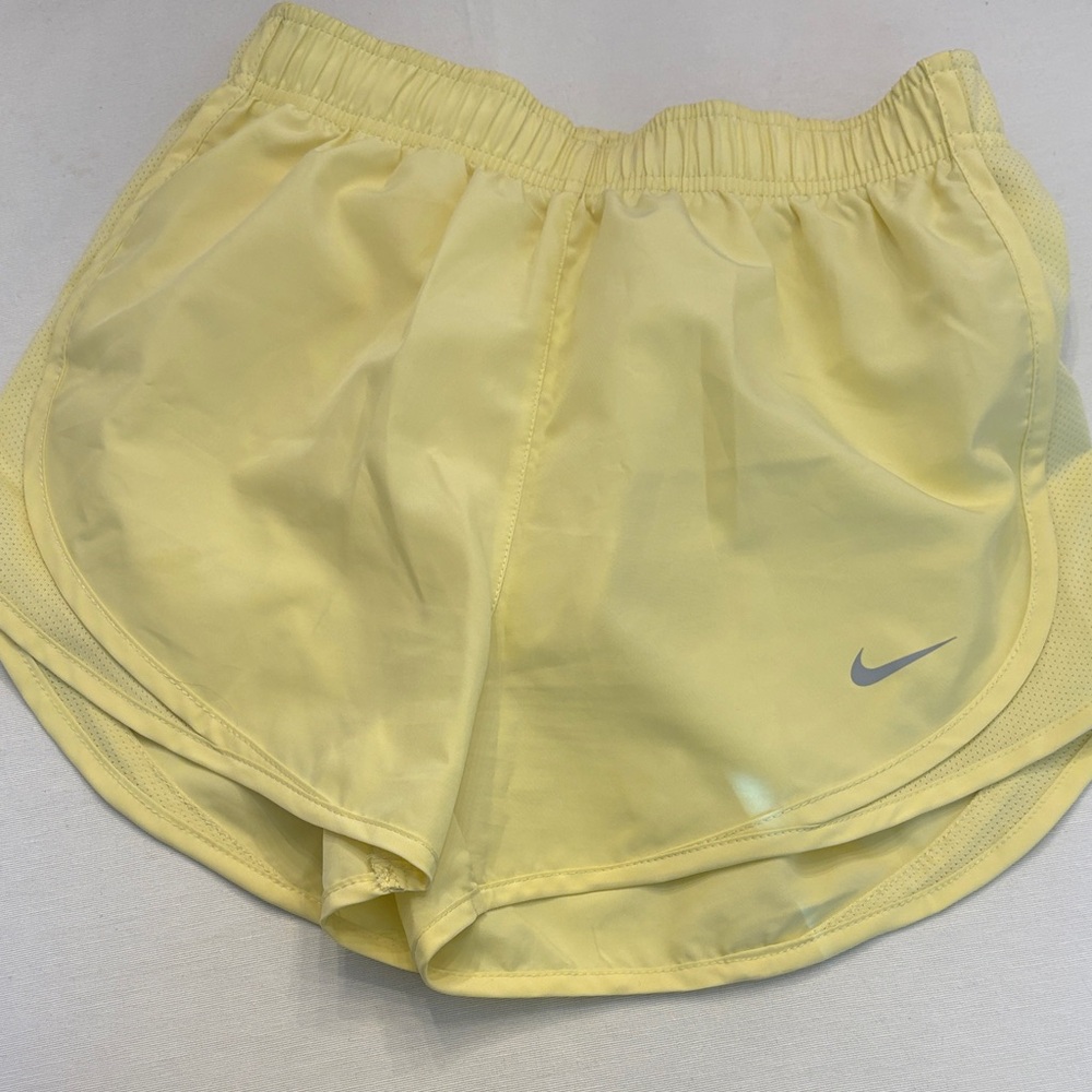 Nike Women's Bright Yellow Athletic Shorts